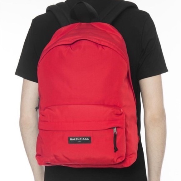 Balenciaga Red Nylon Explorer Backpack - Picture 4 of 7
